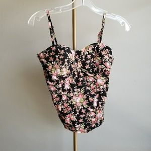 Black Floral Cami